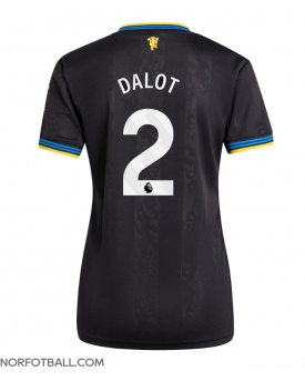 Billige Fotballdrakt Manchester United Diogo Dalot #2 Replika Tredjedrakt Dame 2025-26 Kortermet